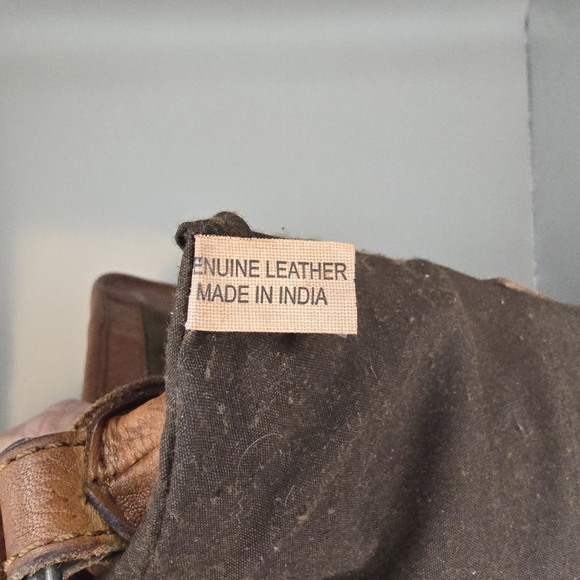 Vilenca Holland Woven Leather Crossbody Saddle Bag Purse Brown Boho Western. - Picture 9 of 13